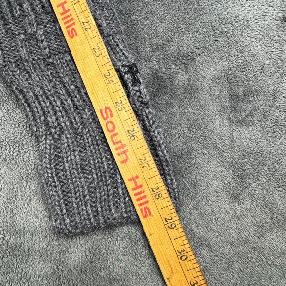 Juicy Couture Maya Hoodie NWT Rare Knit Wool Alpaca Charcoal VTG Sz L Y2K 2000s - Picture 14 of 15